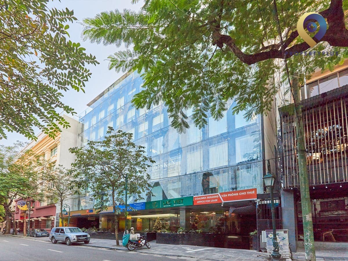 Toàn cảnh mặt tiền tòa nhà Coalimex trên phố Tràng Thi - hình ảnh từ Property Plus